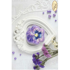 Bead Art Brooch Embroidery Kit - Viola Rococo Bead Art Brooch Embroidery Kit - Viola Rococo
