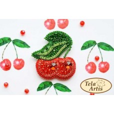Bead Art Brooch Kit - Cherries