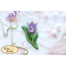 Bead Art Brooch Kit - Lilac Tulip Bead Art Brooch Kit - Lilac Tulip