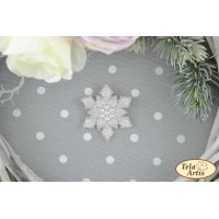 Bead Art Brooch Kit - Snowflake