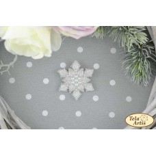Bead Art Brooch Kit - Snowflake Bead Art Brooch Kit - Snowflake