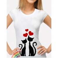 Bead Art T-Shirt Kit - Cats