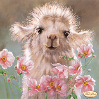 Bead Art Kit - Llama & Flowers