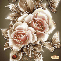 Bead Art Kit - Caramel Rose
