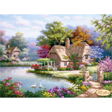 Bead Art Kit - Lakeside Cottage