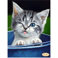 Bead Art Kit - Winking Kitten