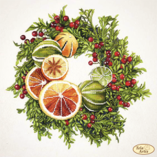 Bead Art Kit - Grapefruit Wreath