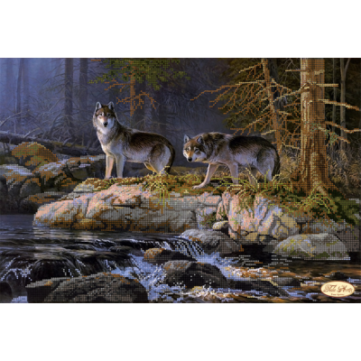 Bead Art Kit - Wolves (By The River)