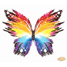 Bead Art Kit - Rainbow Butterfly
