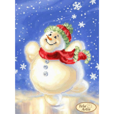 Bead Art Kit - Skating Snowman