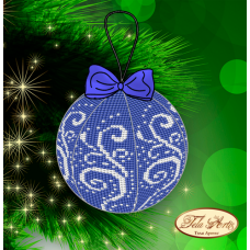 Bead Art Bauble Kit - Blue Hoarfrost
