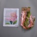 3D Pink Flower  Pattern, Oxford Silk Ribbon Kit