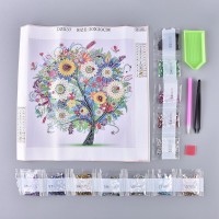 Rhinestone Art Kit - Colourful Tree