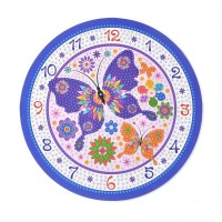 Rhinestone Art Kit - Butterfly Clock